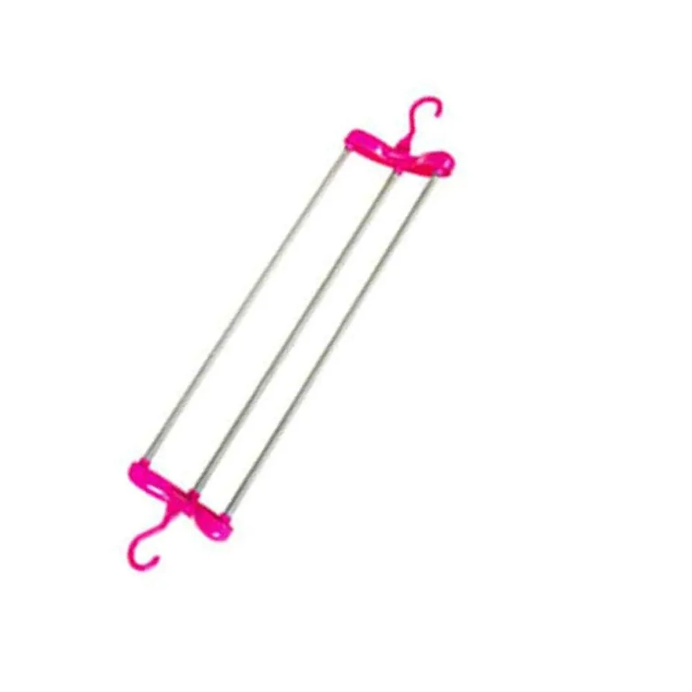 

Multifunctional Blanket Hanger Lengthen Retractable Towel Drying Rack Durable Plastic Folding Clothes Drying Hanger Organizer