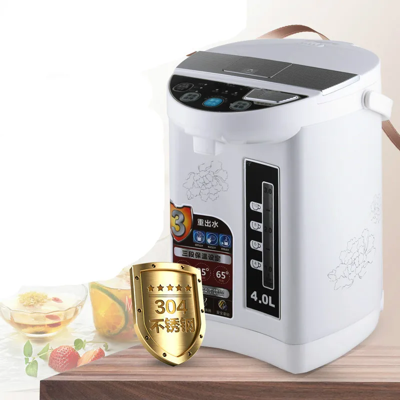 Electric thermos water bottle home thermal insulation triple full stainless steel capacity Overheat Protection | Бытовая техника