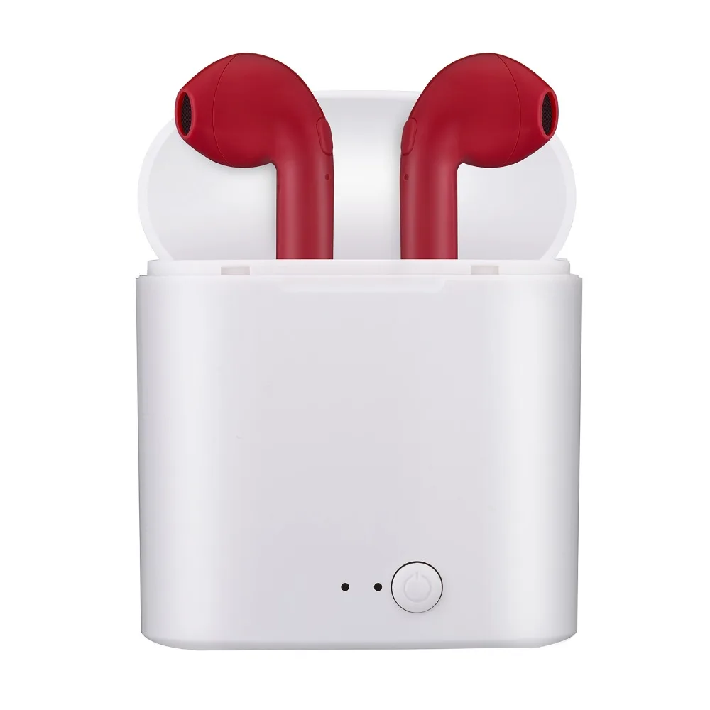 

Wireless i7S Tws Bluetooth Earphone Stereo Earbuds Charging box for iPhone Samsung iphone Smart Phone Retail box
