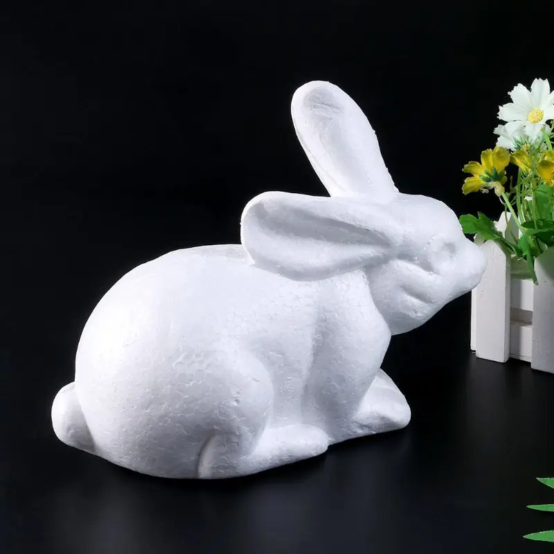 Пенополистирол пенопласт кролик моделирование для DIY пасхальные рождественские подарки вечерние украшения