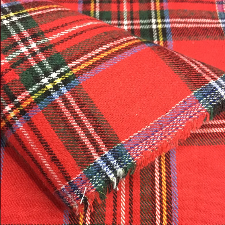 

2019 African Fabric Free Shipping For Scottish Are Big Red British Academy Wind Twist School Uniform Suit Skirt Diy Fabrics