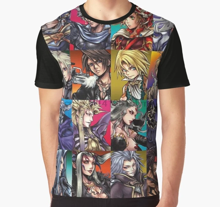 

All Over Print 3D Tshirt Men Funny T Shirt Final Fantasy Full Print Big print Graphic T-Shirt