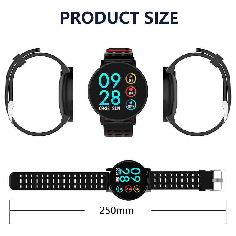 Q9 Smartwatch IP67 Waterproof Wearable Device Bluetooth Pedometer Heart Rate Monitor Color Display Smart Watch For Android/IOS