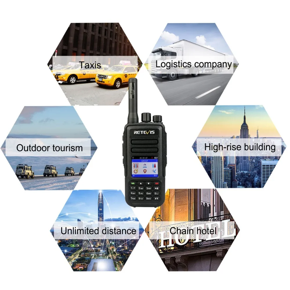 Радиоприемник RETEVIS RT51 PoC неограниченное расстояние 4G/LTE нелицензированная рация