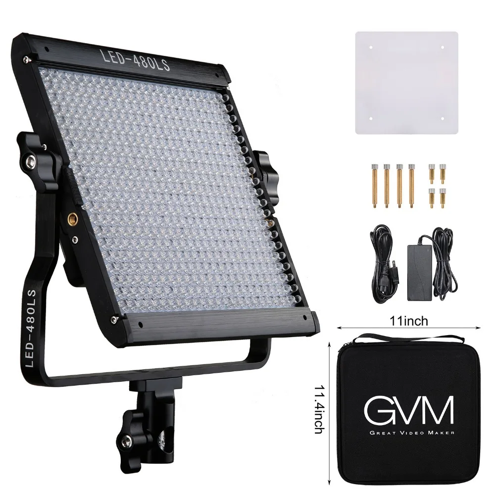 

GVM 480 LED Studio Light Panel 2300K~6800K LED Video Light Dimmable LED Camera Light Lamp For Video Studio Photography