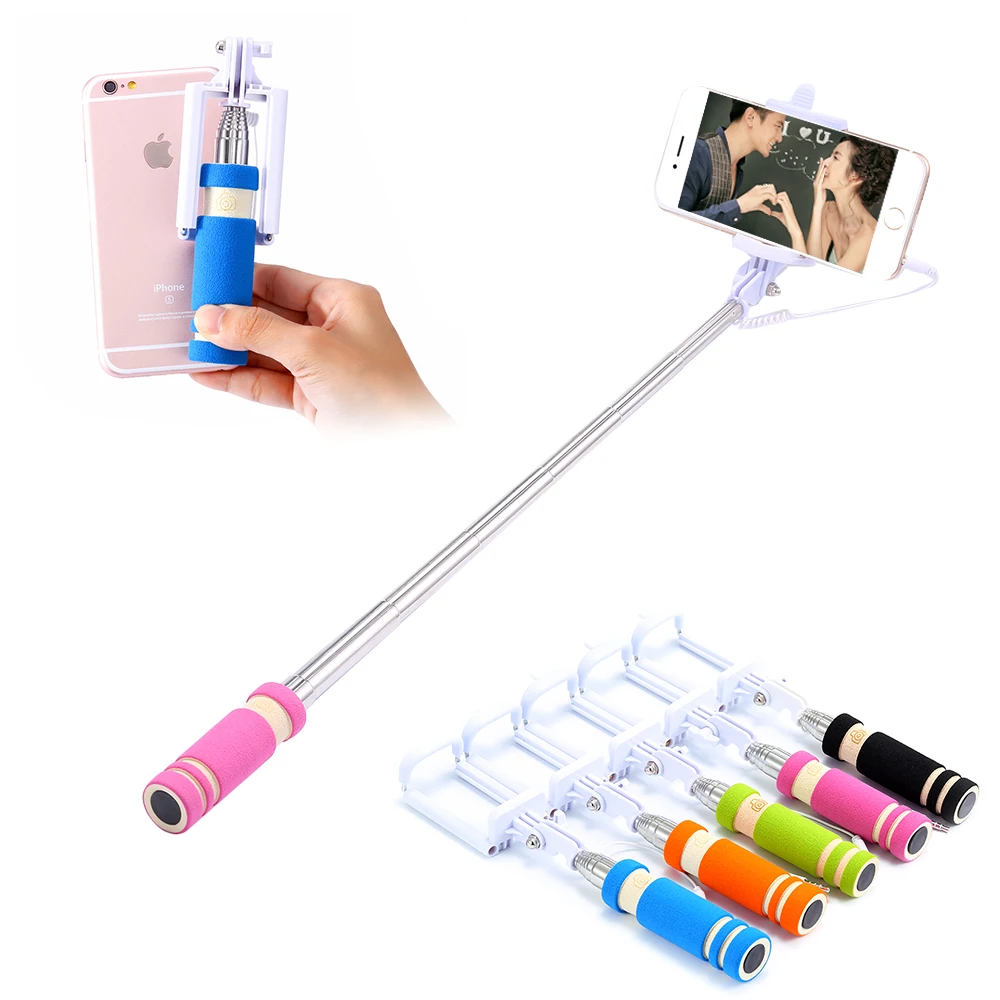 

Mobile Phone Mini Handheld Selfie Extendable Portable Monopod Tripod for IPhone Samsung Galaxy Folded Phone Holder Stand