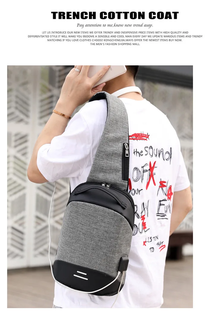 Спортивная сумка USB зарядка сумка на запястье противоугонные спортивные сумки Регулируемый Ручной Чемодан Сумка через плечо Burglarproof модный дорожный Органайзер