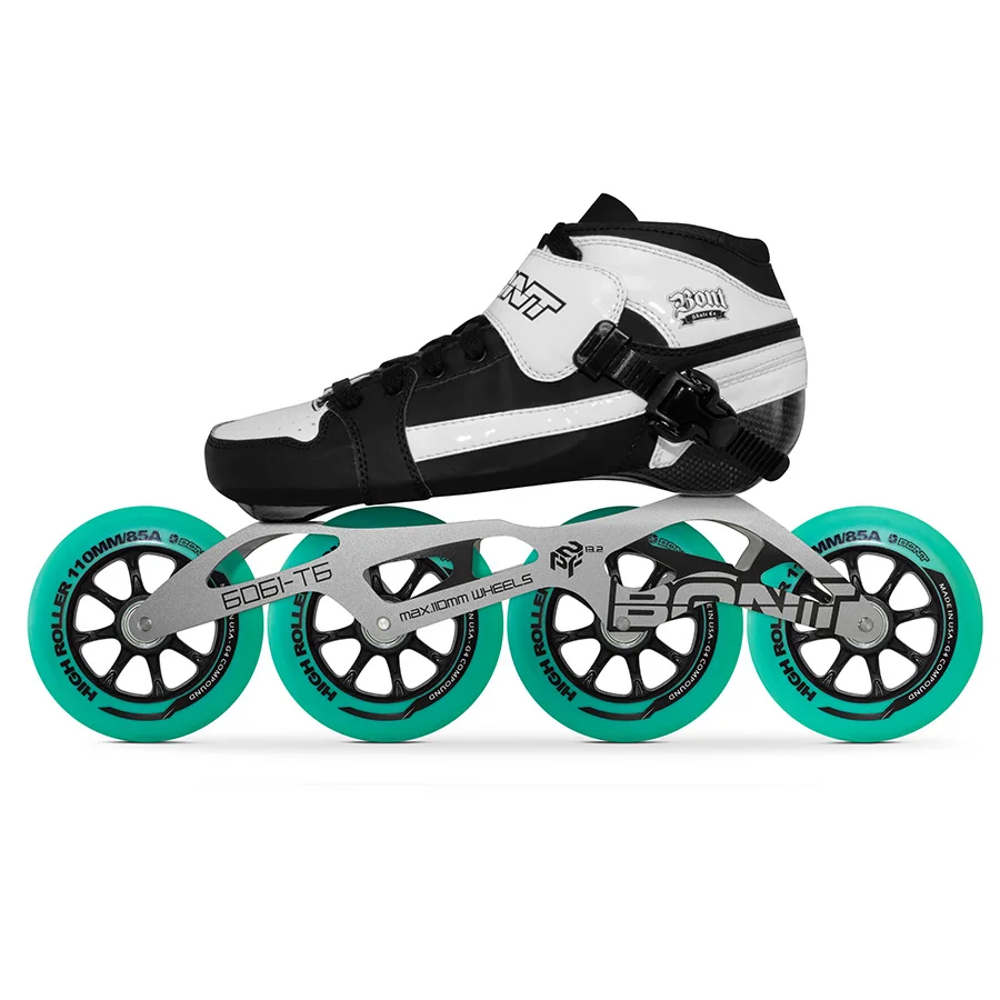 100% الأصلي بونت السعي 2PT سرعة مضمنة Heatmoldable CarbonFiber التمهيد 4*90/100/110 ملليمتر Highroller عجلة التزلج Patines