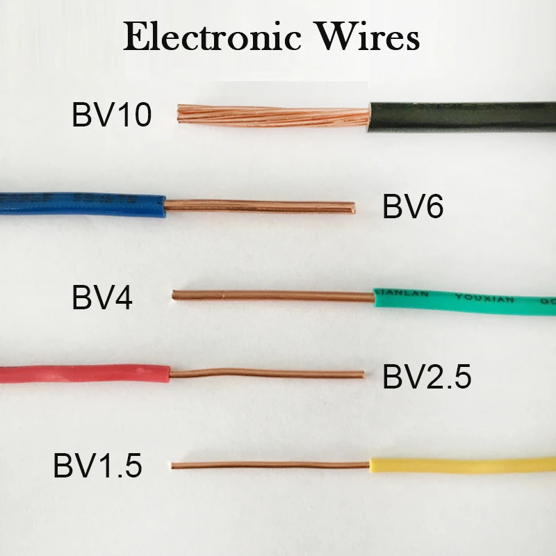 7 9 11 13 15 17 AWG soft high temperature resistant electronic wires silicone core wire Model aircraft power cable BV1 1.5 2.5 4 |