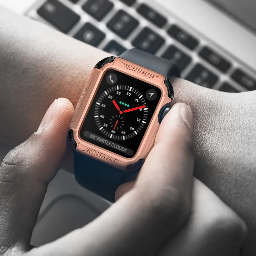 Чехол для Apple Watch чехол 44 м 40 мм iWatch band 42 38 универсальный защитный бампер