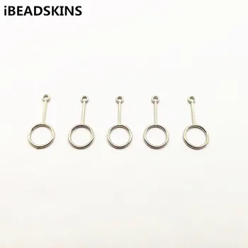 

New arrival! 28x12mm 100pcs rhodium color geometric-shape charm for Hand made Earring DIY parts,Jewelry Findings&Components