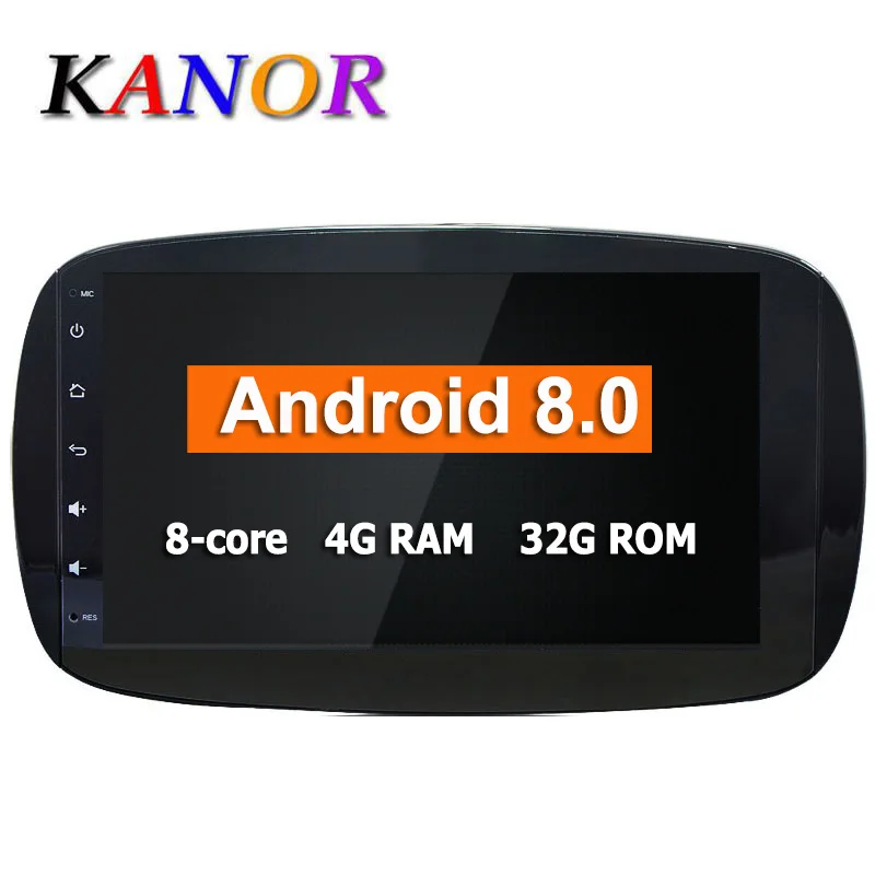

Android 8.0 Car Radio For Mercedes Benz Smart 2016 Multimedia GPS Navigation System Octa Core CPU 4+32G IPS Screen KANOR