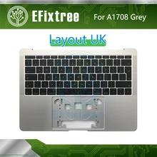 Космический серый топ чехол A1708 верхней крышке с клавиатура Topcase для Macbook Pro retina 13,3 ''palmrest английский UK