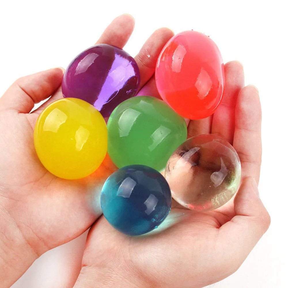 

100Pcs Large Hydrogel Pearl Shaped Crystal Soils Water Beads Gel Mud Grow Magic Big Jelly Ball Orbeez Growing Bulbs #NE627