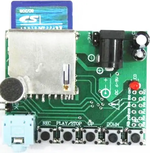 

1PCS Digital Sound Recording Voice Module WTR010-SD for Recorder SD card Slot