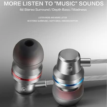 Металлические наушники JK6 басовые наушники гарнитура с микрофоном для наушников мобильного телефона Audifonos DJ auriculares