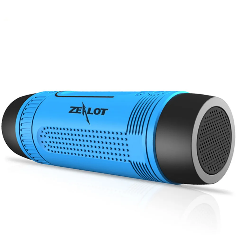 

Portable bluetooth speaker Built-in 4000mAh Power Bank Rechargeable+Led Light for Outdoor Sports + Bike Mountian Clamps
