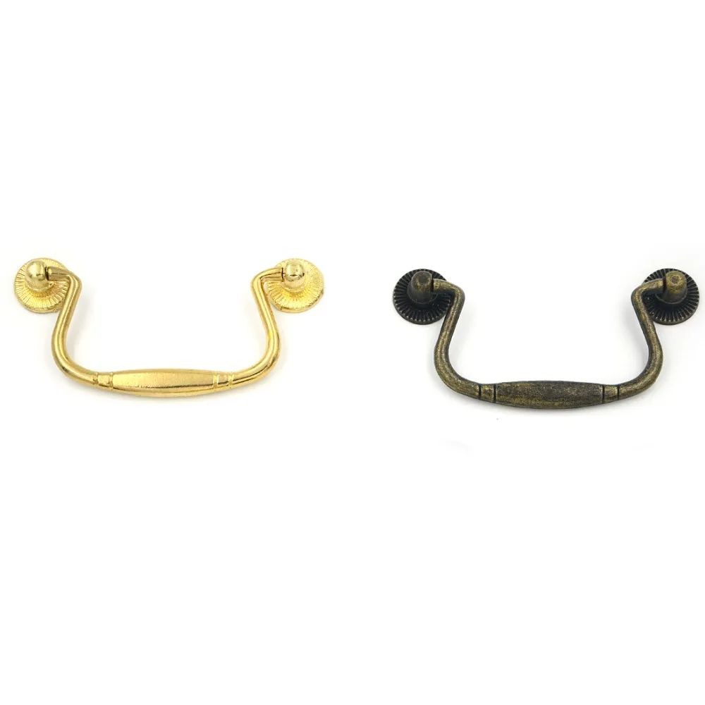 

2pcs 100mm Mix 2 Colors U-type Antique Vintage Drawer Handles Drawer Cabinet Cupboard Kitchen Pulls