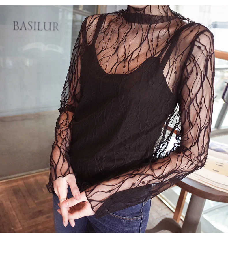 Sexy Mesh Long Sleeve T Shirt (14)