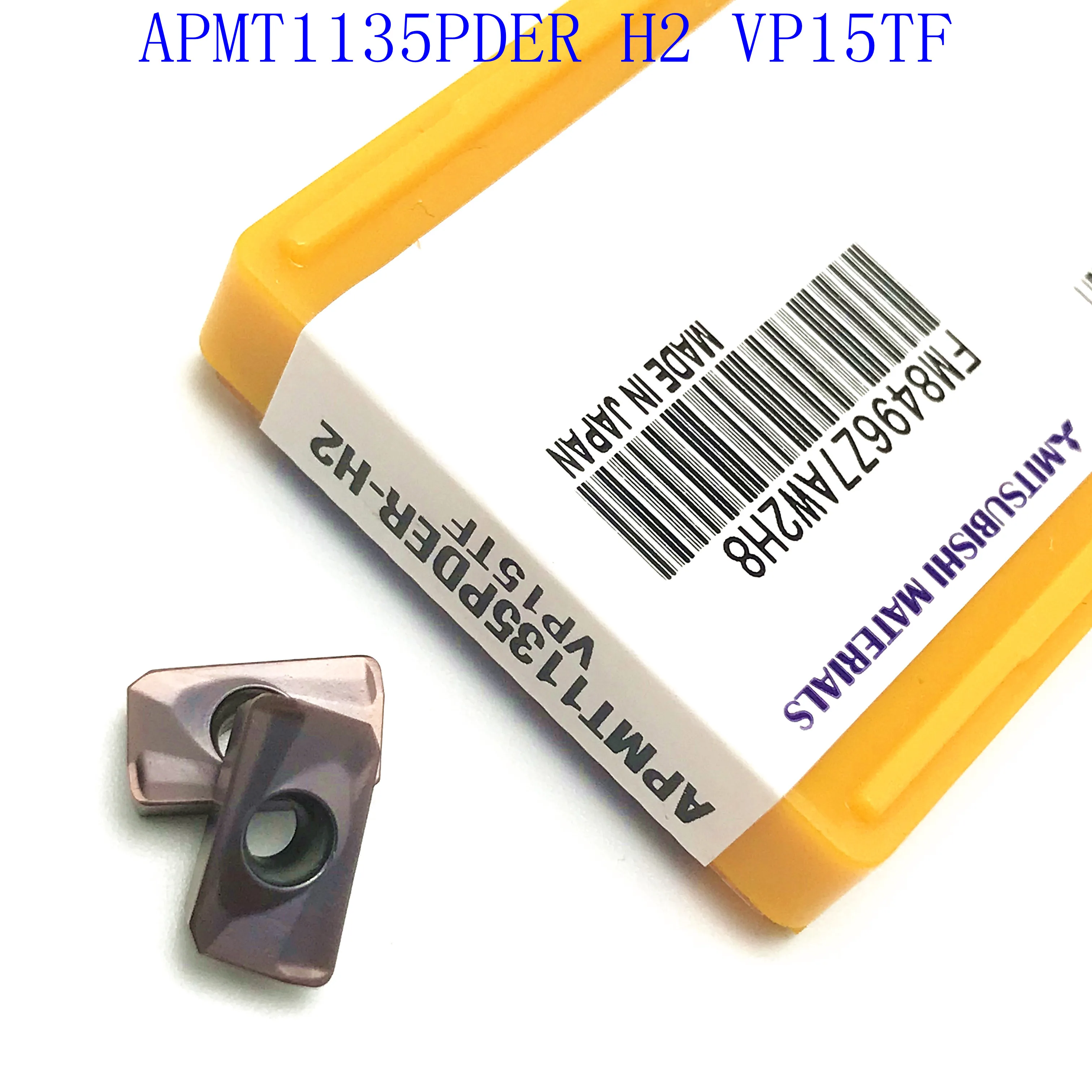 

APMT1135 PDER H2 VP15TF carbide milling inserts for indexable end milling cutter machine face milling cutting tool