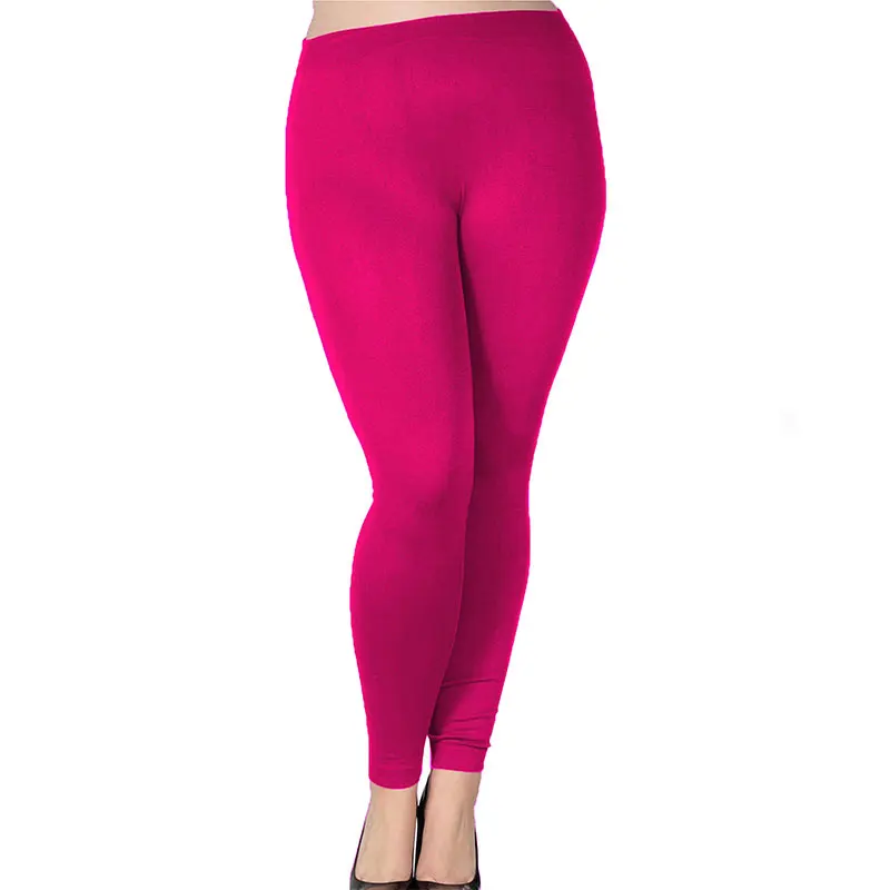 Women's Plus Size Modal Seamless High Waist Leggings Full Length Stretchy Basic Ankle Leggings Solid Color Long Legging Pants amazon leggings Leggings