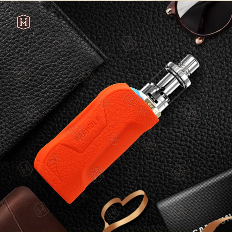

Microsmoke 1 silicone case for HCIGAR Warwolf vape Mod Output 1-80w WATT use Powered 18650 Battery thicker Wrap skin sleeve