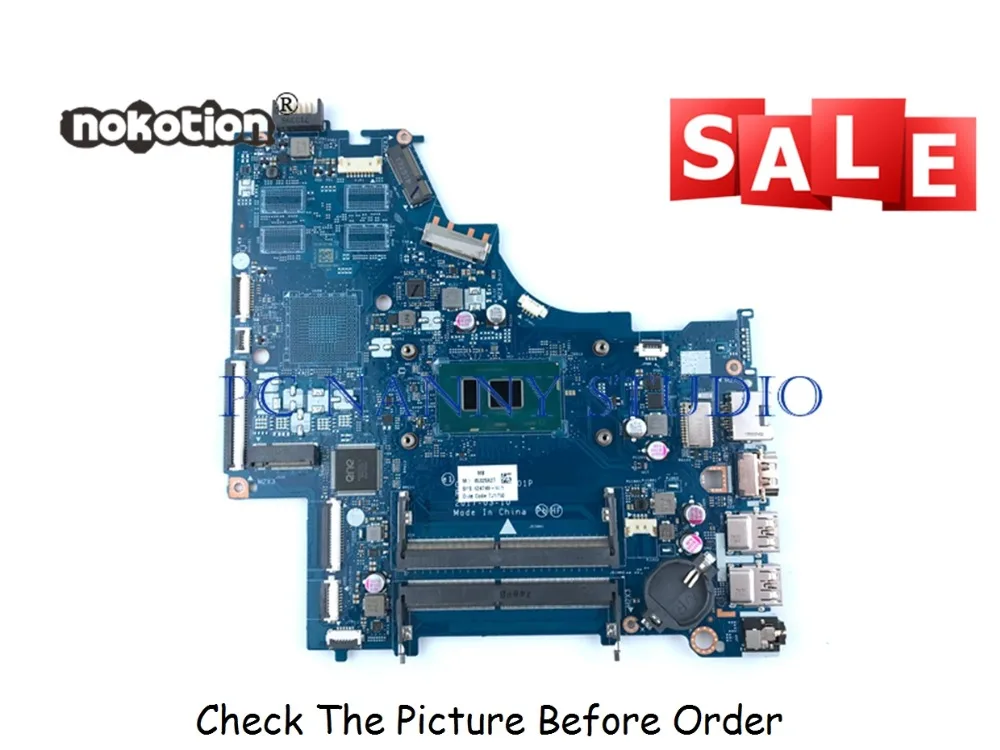Ideal  PCNANNY 924749-601 924749-001 FOR HP 15-bs060wm 15-bs Laptop Motherboard i3-7100U LA-E801P tested