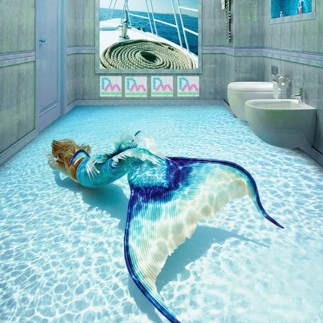 Mermaid Wallpaper Ocean Photo Custom Wall Mural Kid Mermaid Wallpaper Ocean Photo Custom Wall Mural Kid Bedroom Hotel Tv Backdrop Underwater
