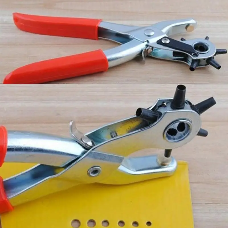 Buy 1Pcs New 6 Size Heavy Duty Leather Hole Punch Hand