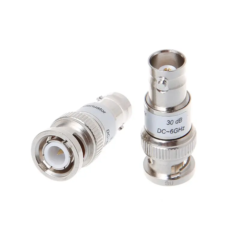 3W BNC Коаксиальный RF фиксированный аттенютор DC 6GHz прямой адаптер ATT: 3