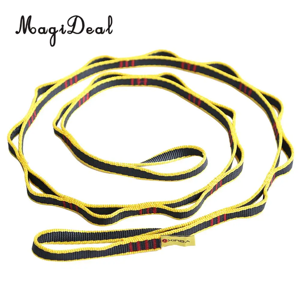 MagiDeal New 22KN Nylon Rock Climbing Tree Rigging Sling Rope Webbing