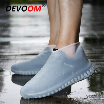 

2019 Reusable Outdoor Non-Slip Waterproof Silicone Sneakers Accessories Cover Thick Resistant Rain Boots Rainproof Shoe Cover