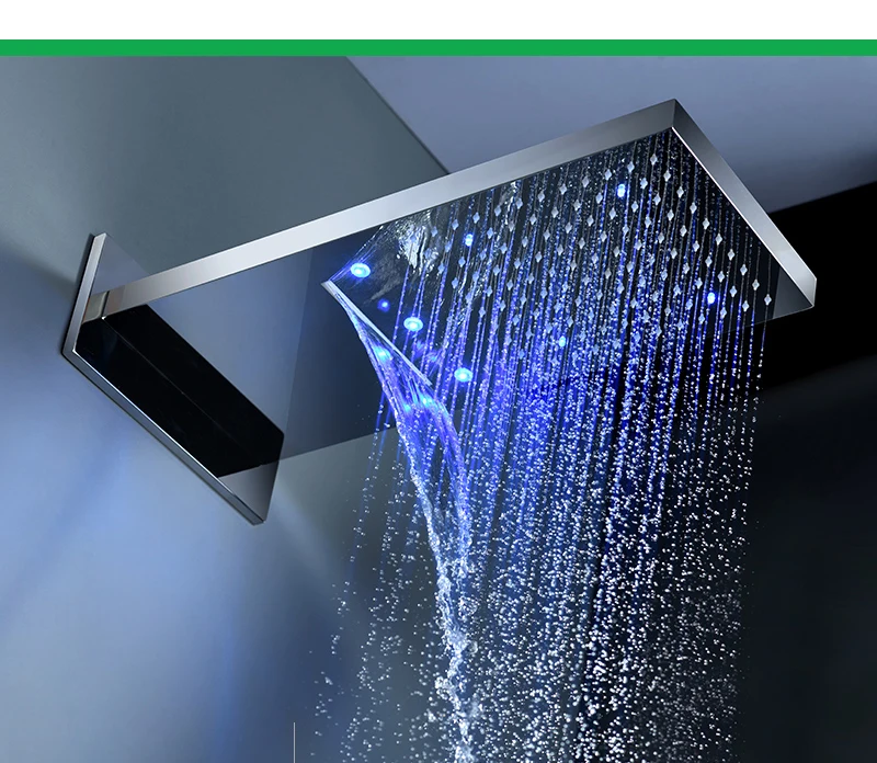 Led Shower Set 22 Waterfall Controller Smart Shower System Massage Bath & Shower Faucets (12)