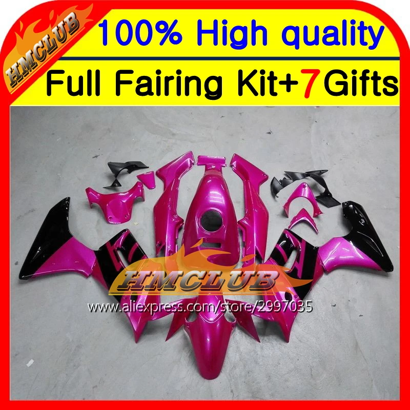 Корпус металлический розовый для HONDA CBR125R 02-06 CBR 125R 10HM12 CBR125 R 02 03 04 05 06 2002 2003 2004 2005 2006