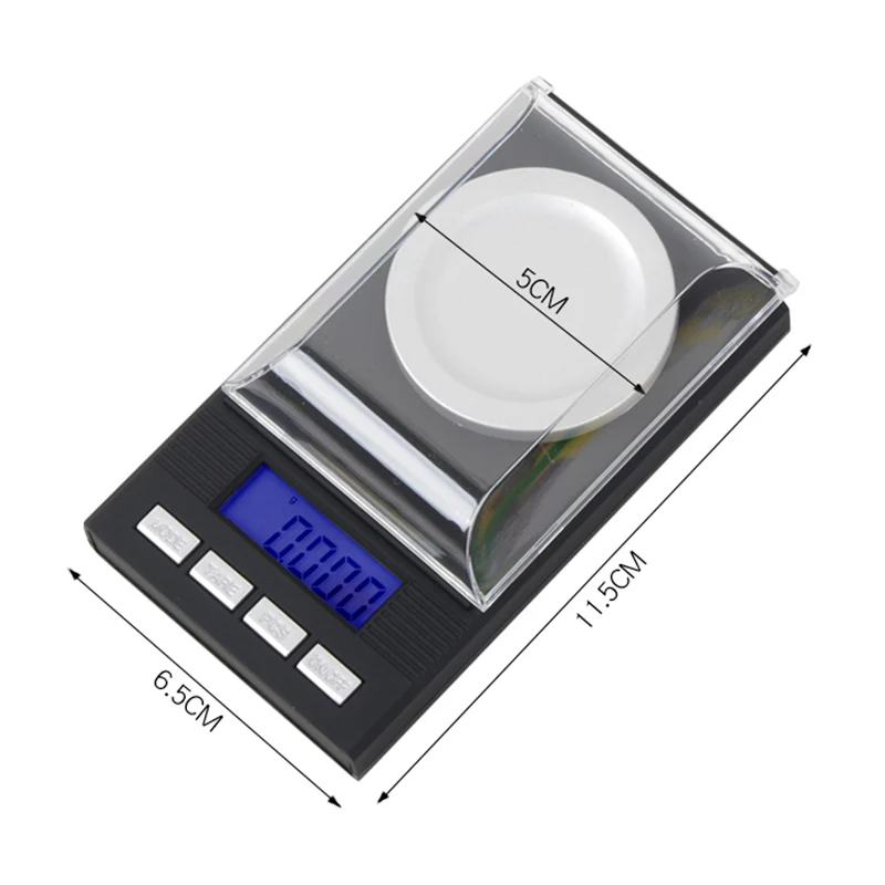 

Electronic Digital Milligram Scale 50g/0.001g Lab Scale Smart Electronic Balance Gram Carat Grain Reload Jewelry Millig SLC88