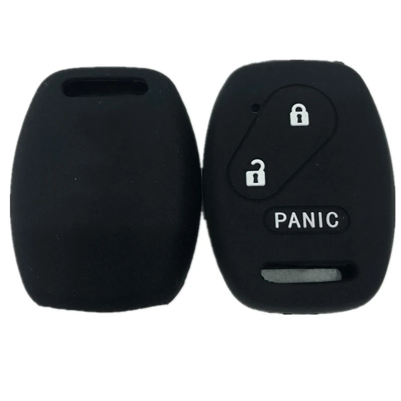 

Colorful 2 Buttons Silicone Skin Car Key Case Cover FOB For Honda CIVIC JAZZ Pilot Accord CR-V Car Styling