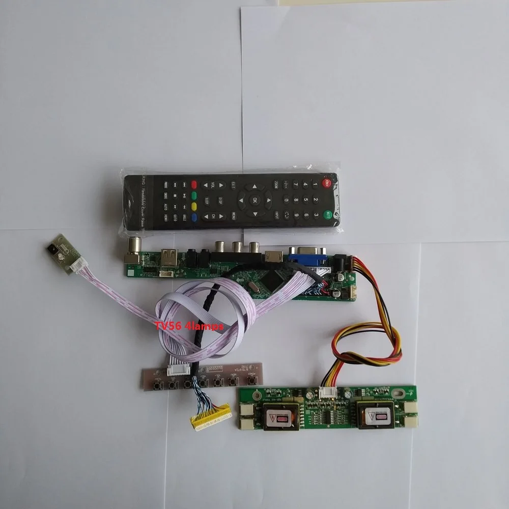 

for LM190E08-TLL3 Controller Board VGA AV HDMI LCD VGA kit Digital Signal 4 lamps 1280X1024 19" Resolution TV 30pin