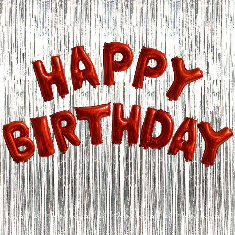 Happy Birthday Balloon Red Decorate