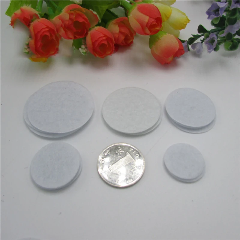 200 шт./лот 2-4 см круглый круг из фетра тканевые прокладки, аксессуар ...