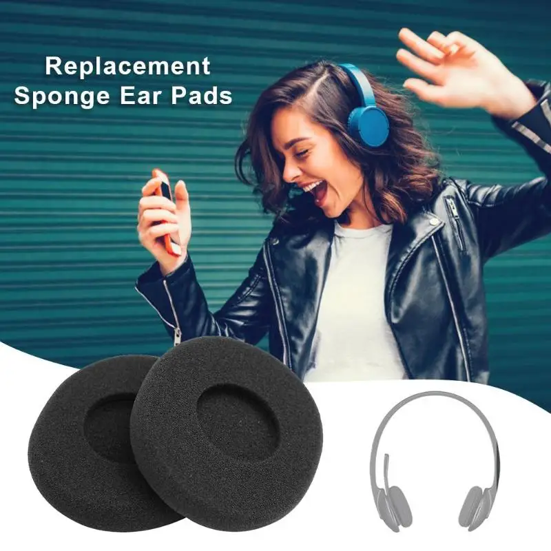 1 Pair Replacement Foam Ear Pud Earpads Sponge Cushion Covers For Logitech Wireless Headset H800 Black Headphone Accessories Electronics Ekbotefurniture Com