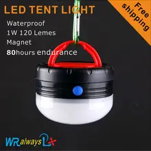 1W LED camping light tent light 120Lumes Use 3AA batteries waterproof