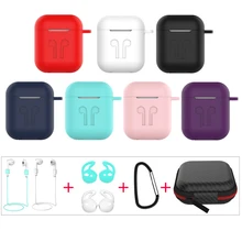 ТПУ силиконовый Беспроводной наушники крышка для Airpods случае защита от пыли наушники-вкладыши для Airpod Чехол Air стручки аксессуары