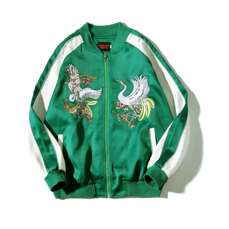 Куртка известной марки с вышивкой орла, куртка-бомбер, мужская куртка, уличная бейсбольная куртка в стиле хип-хоп