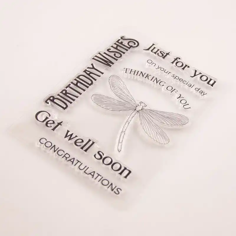 Chaoxiner Dragonfly Diy Silicone Clear Stamp For Card Making Silicone Stamps For Craft Diy Scrapbooking Embossing Photo Albums Paper Notebook Card Making Arts Crafts Supplies Die Cut Embellishments Home Kitchen Umoonproductions Com