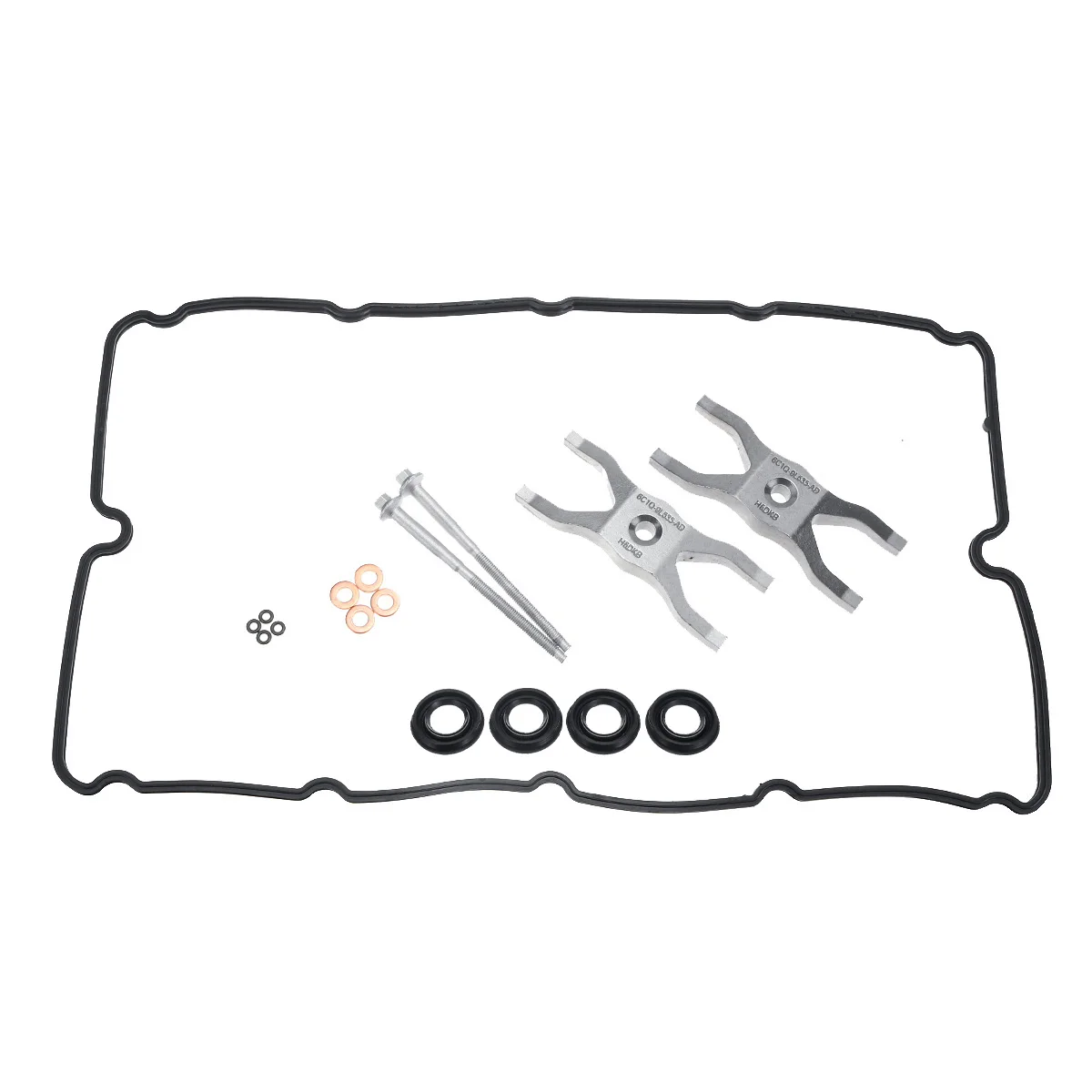 

New Rocker Cover Gaskets Injector Seal Washer o-Ring Clamp Bolts For Ford Transit MK 7 2.2/2.4/3.2 Diesel 6C1Q-9L535-AD 1422558