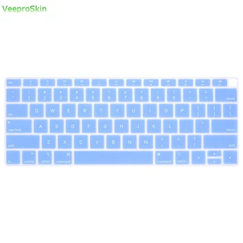 

For Macbook Air 13 Keyboard Cover 2018 Release A1932 Keyboard Protector Cream Silicone English Keyboard Skin Cover