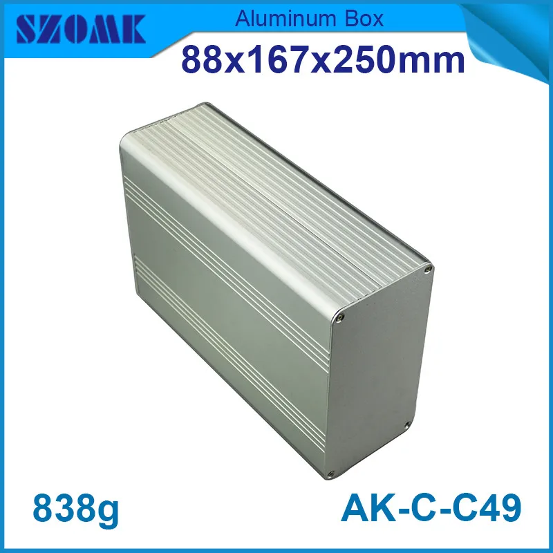 

20pcs/lot aluminium control enclosure diy electrical junction box for pcb broad with heatsink 88*167*250mm