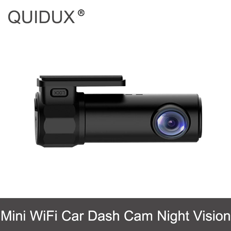 

QUIDUX Mini WIFI Car DVR Camera 1080P Video Recorder Digital Registrar Camcorder APP Monitor 360 Degree Wireless Dashcam