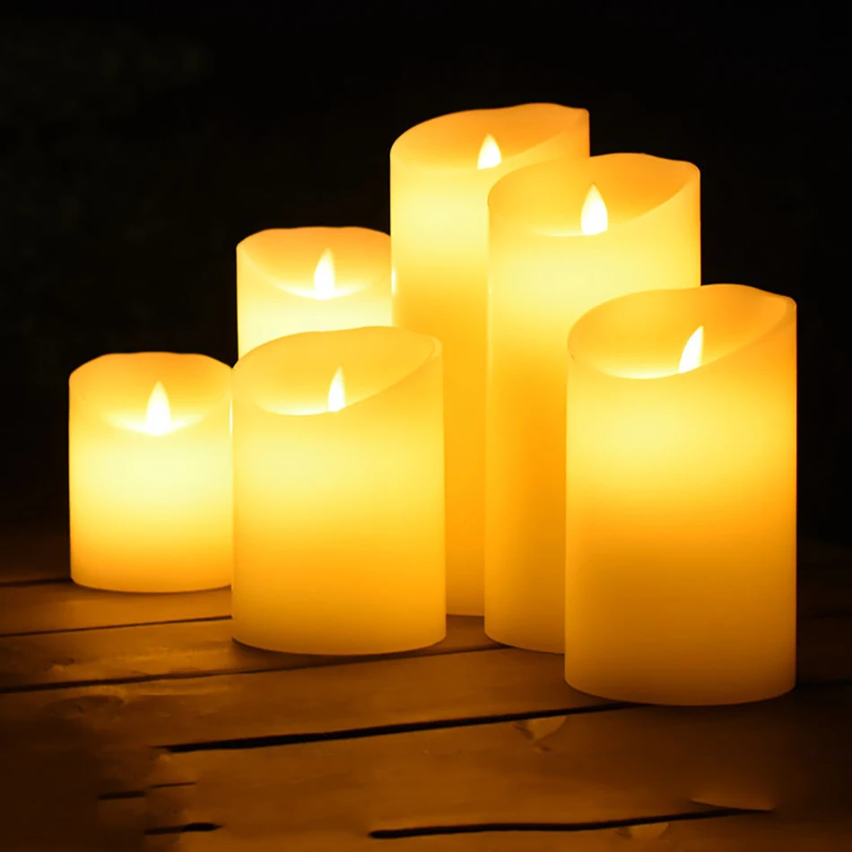 

Battery operated led candle made by paraffin wax,flameless wax candle lamp for Halloween,Christmas decorative,home decoration