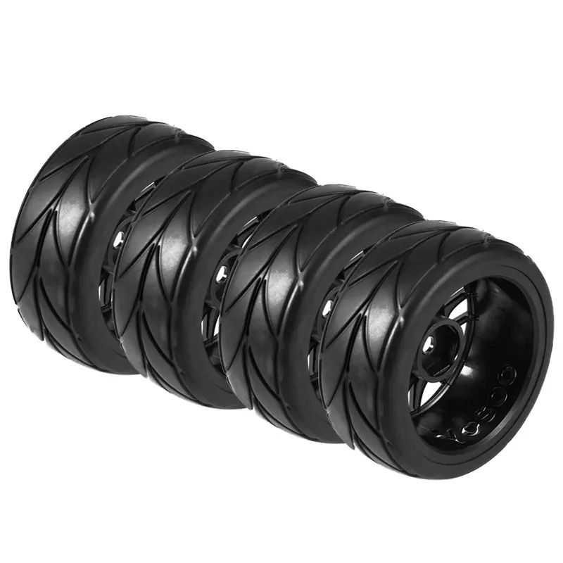 4PCS 1/10 Rubber Tire RC Racing Car Tires On Road Wheel Rim Fit For HSP HPI 9068-6081 RC Car Part Diameter 65mm Tires 4PCS 1/10 Rubber Tire RC Racing Car Tires On Road Wheel Rim Fit For HSP HPI 9068-6081 RC Car Part Diameter 65mm Tires